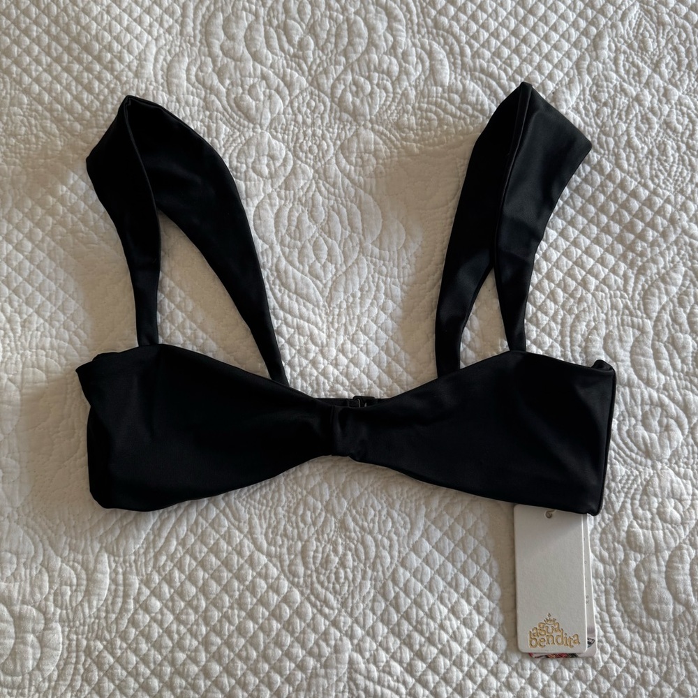 Agua Bendita Black Malory Bikini Top NWT - Picture 5 of 7